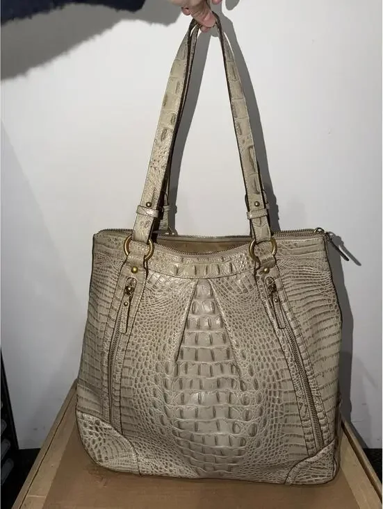 Brahmin Belinda Handbag Beige/Taupe - Picture 1 of 9